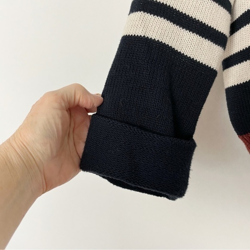 COTTON by AUTUMN‎ CASHMERE Crewneck Sweater 100% Cotton Ties in Back Small - Picture 7 of 8